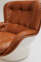 Paire de Fauteuil et Ottoman Karaté par Michel Cadestin pour Airborne