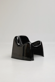 Paire de chaise Toga en Fibre de Verre Noire par Sergio Mazza pour Artemide