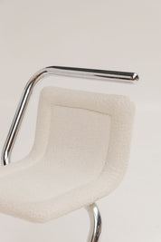 Ensemble de 4 chaises italiennes des années 70 en forme de "s"