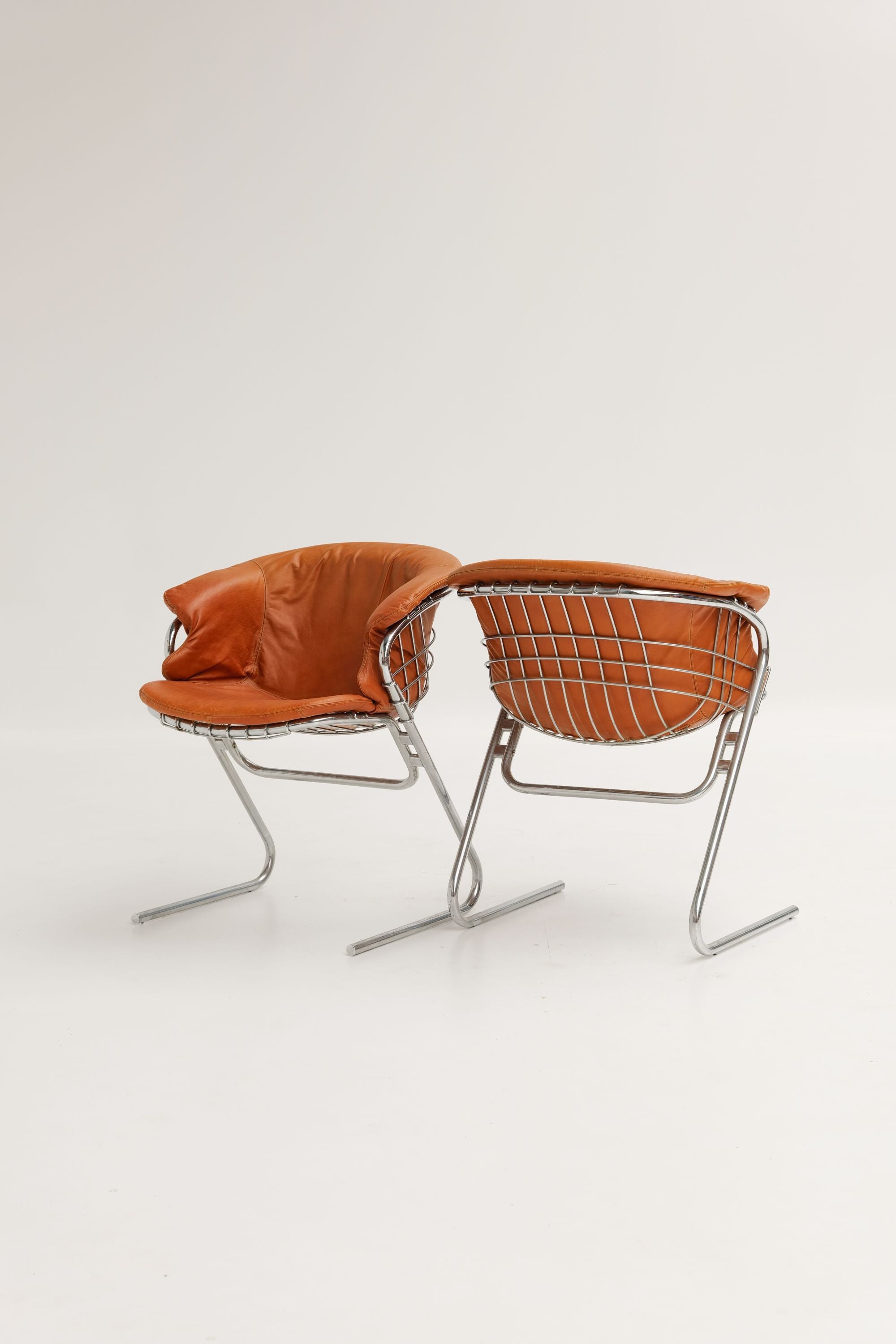 Fauteuils de salle à manger Flynn conçu par Gastone Rinaldi et édité par Thema