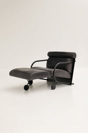 Fauteuil et repose pied Zyklus par Peter Maly pour Cor