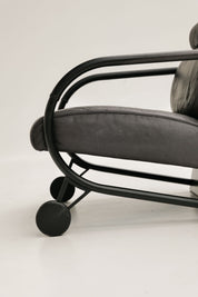 Fauteuil et repose pied Zyklus par Peter Maly pour Cor