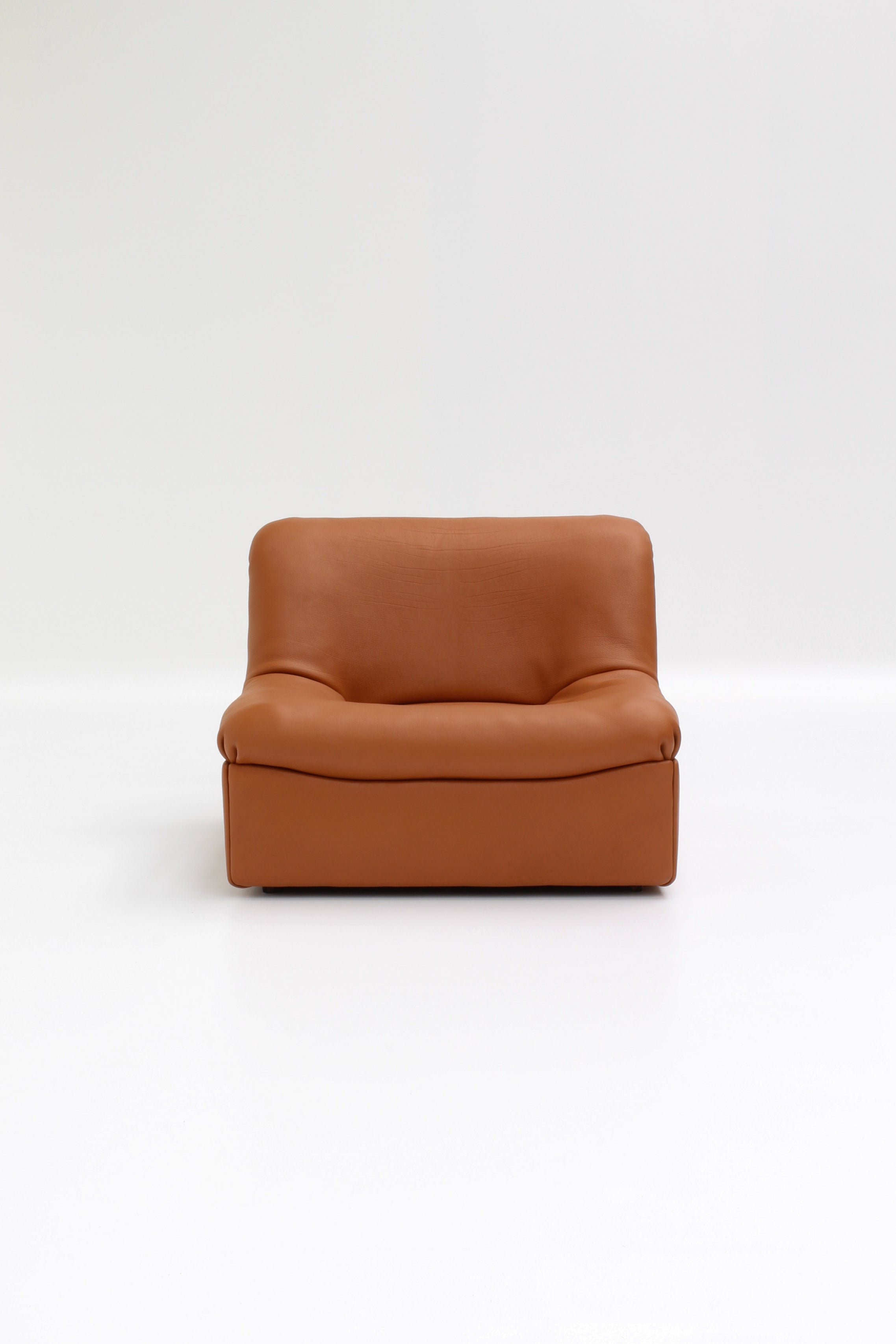 Canapé modulaire DS-46 en cuir cognac par De Sede