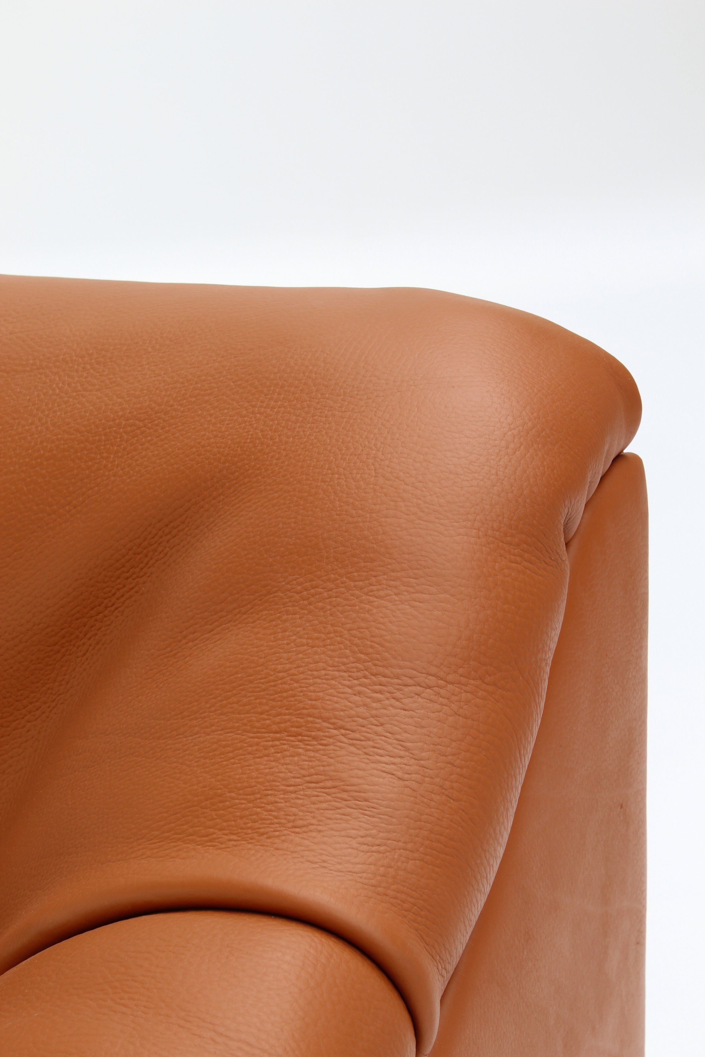 Canapé modulaire DS-46 en cuir cognac par De Sede