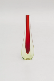 Soliflore Murano en verre rouge