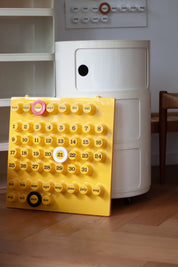 Ring-A-Date Perpetual Calendar by Giorgio Della Beffa (Yellow)