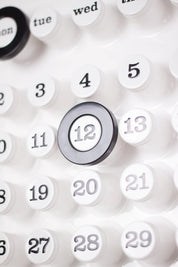 Ring-A-Date Perpetual Calendar by Giorgio Della Beffa (White)