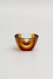 Bol de couleur ambrée par Karel Wünsch pour Exbor