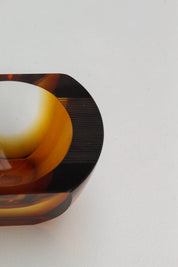 Bol de couleur ambrée par Karel Wünsch pour Exbor