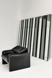 Ensemble de 9 Miroirs / porte-manteaux  Gronda par Luciano Bertoncini pour Elco