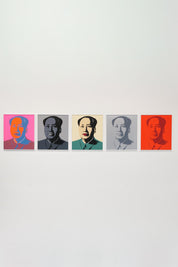 Andy Warhol « Mao Portfolio » Suite de 5 sérigraphies de Sunday B Morning.