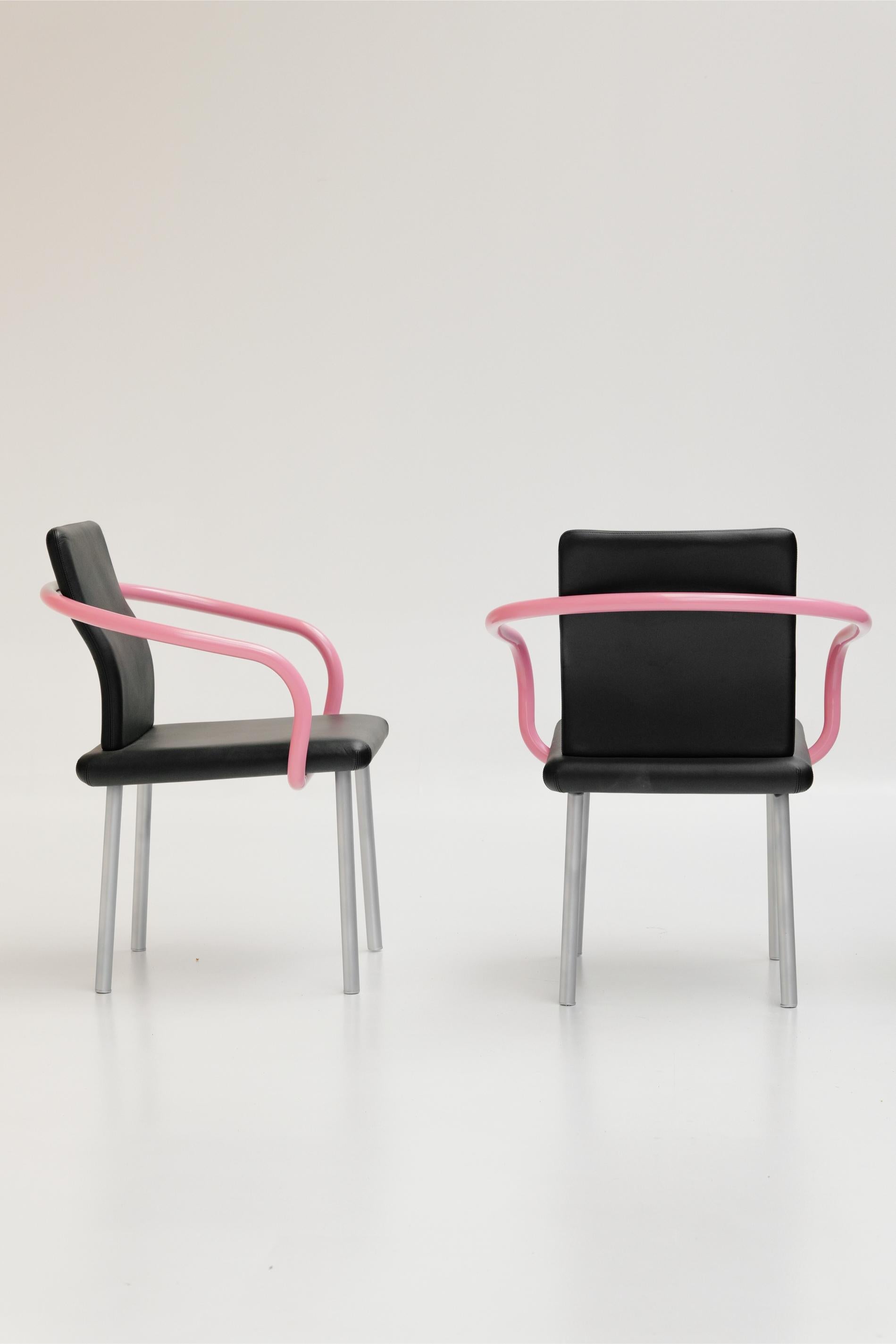 Ensemble de 4 chaises Mandarin par Ettore Sottsass pour Knoll