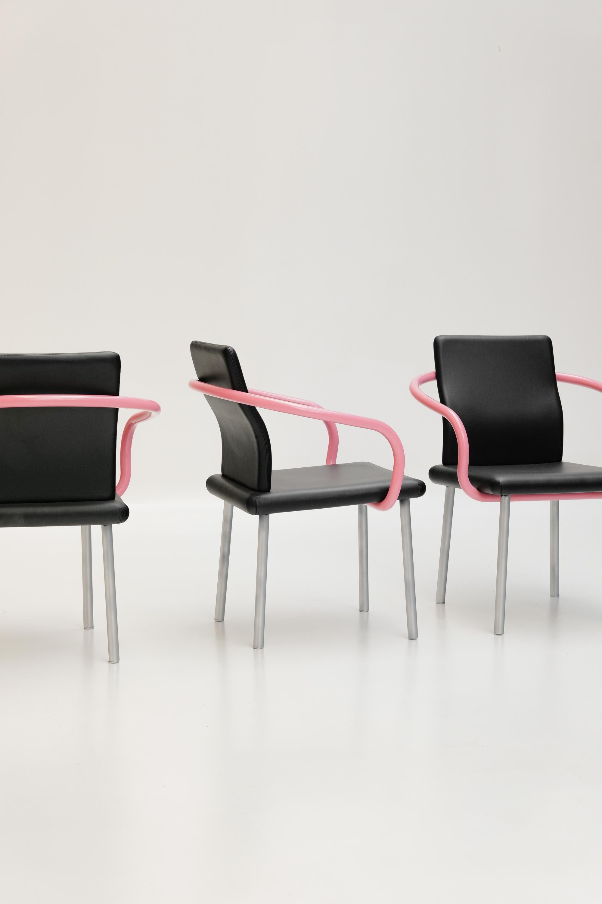 Ensemble de 4 chaises Mandarin par Ettore Sottsass pour Knoll