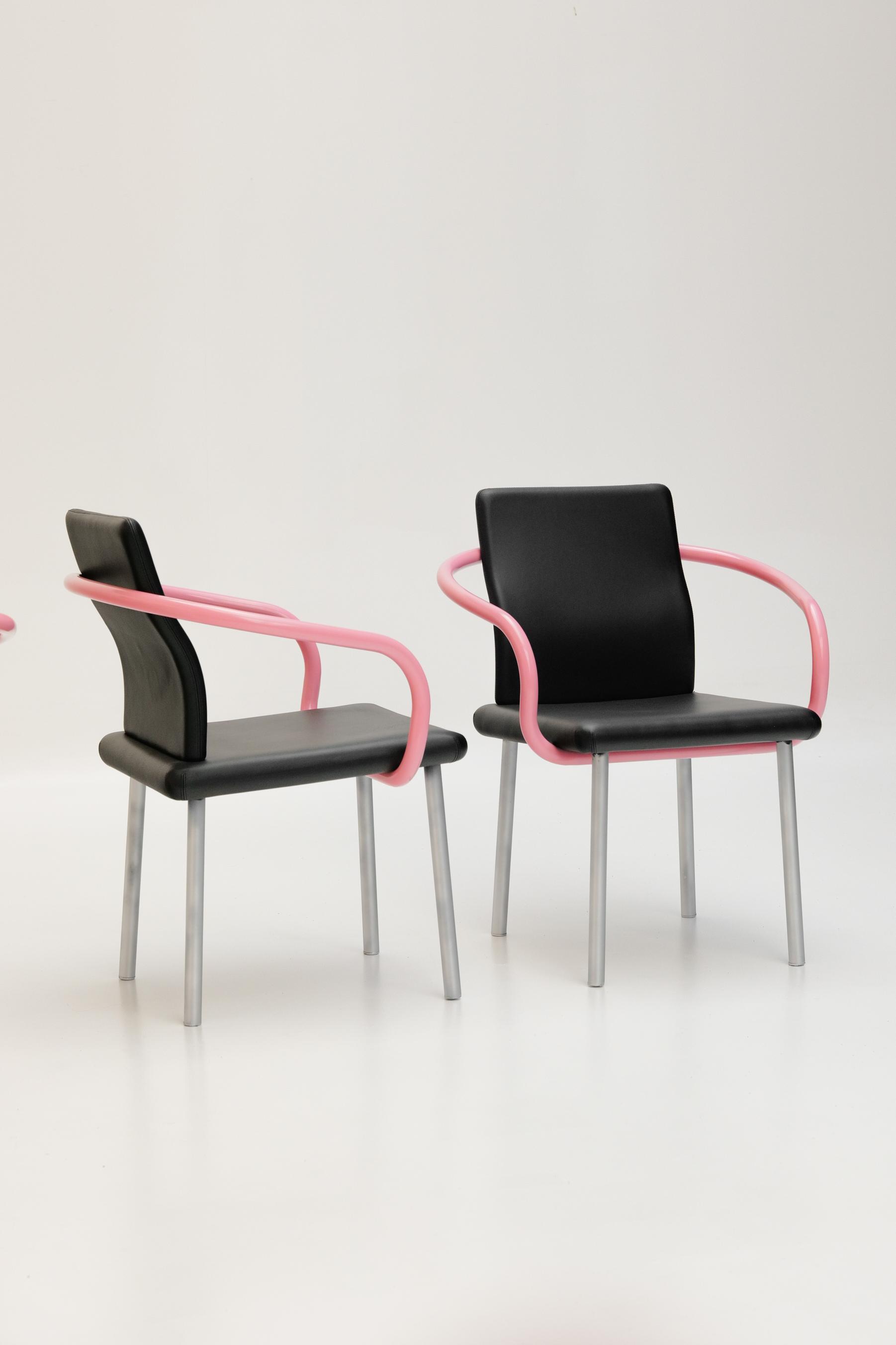 Ensemble de 4 chaises Mandarin par Ettore Sottsass pour Knoll