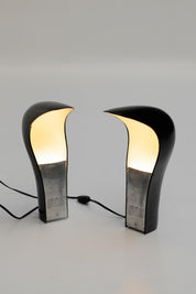Paire de lampe de table Pelota de Cesare Casati et Ponzio pour Lamperti 