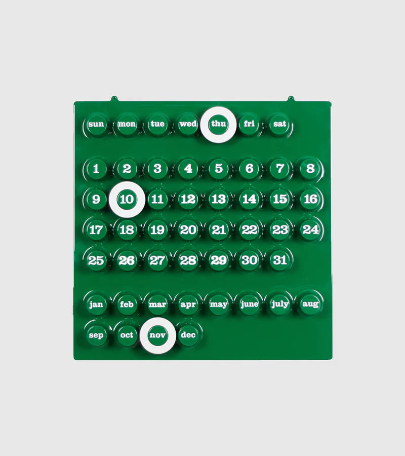 Ring-A-Date Perpetual Calendar by Giorgio Della Beffa (Green)