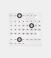 Ring-A-Date Perpetual Calendar by Giorgio Della Beffa (White)
