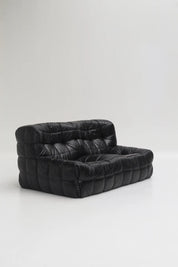 Canapé Kashima de Michel Ducaroy en cuir noir pour Ligne Roset