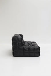 Canapé Kashima de Michel Ducaroy en cuir noir pour Ligne Roset