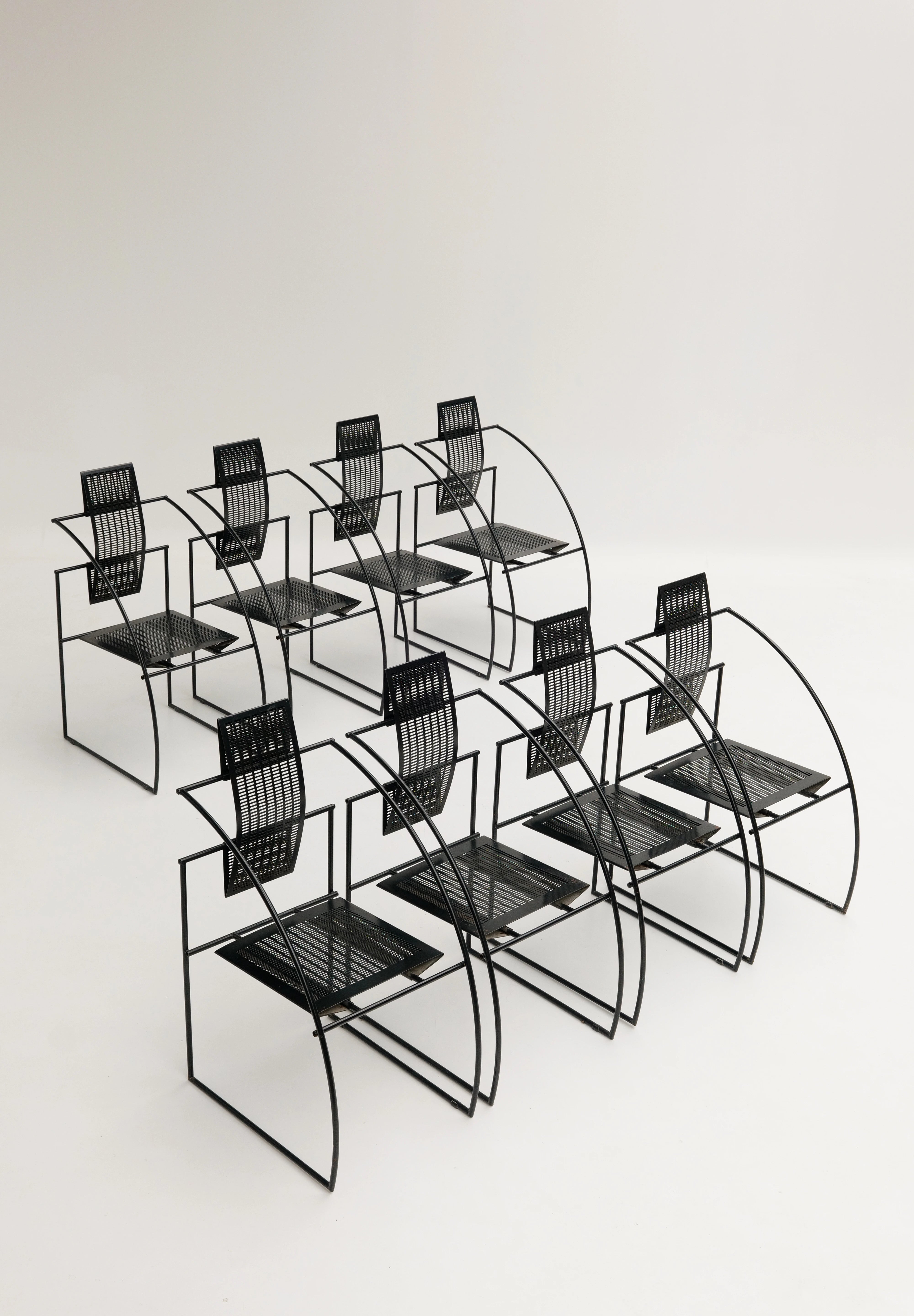 Ensemble de 8 chaises Quinta par Mario Botta pour Alias