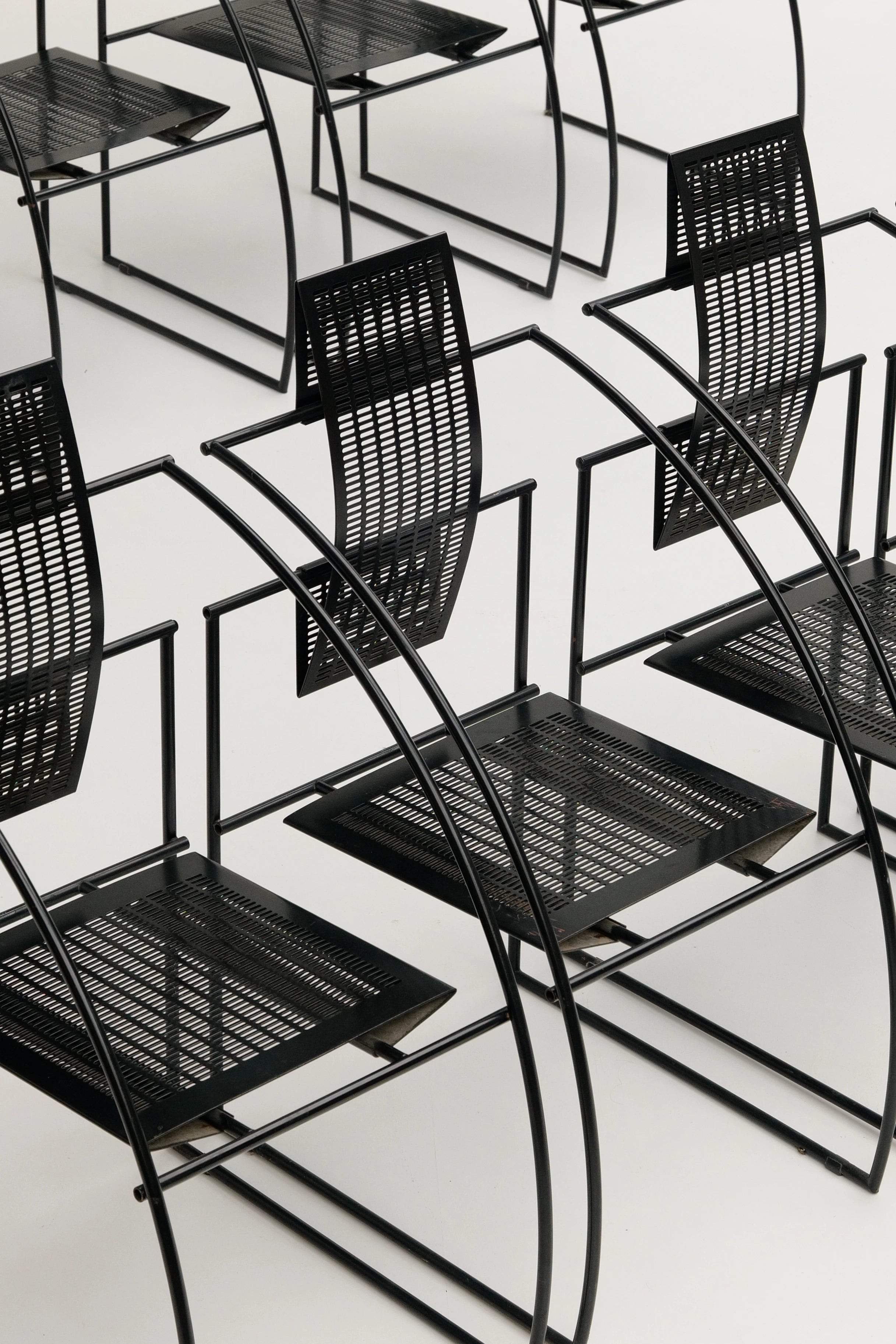 Ensemble de 8 chaises Quinta par Mario Botta pour Alias