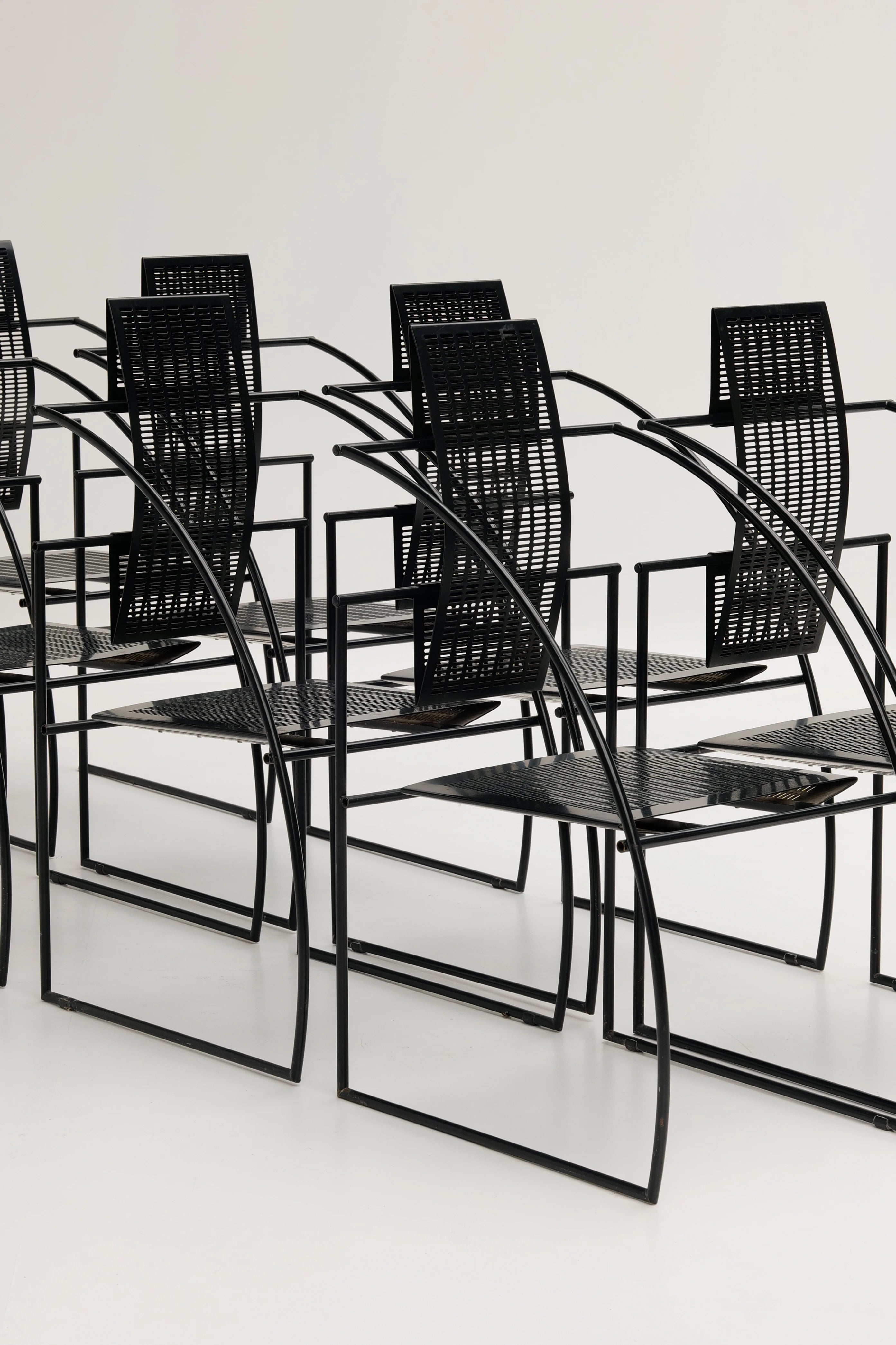 Ensemble de 8 chaises Quinta par Mario Botta pour Alias