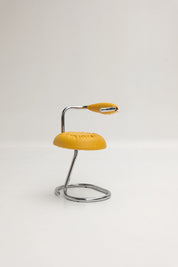 Set de 4 chaises Cobra par Giotto Stoppino jaune