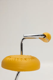 Set de 4 chaises Cobra par Giotto Stoppino jaune