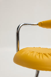 Set de 4 chaises Cobra par Giotto Stoppino jaune