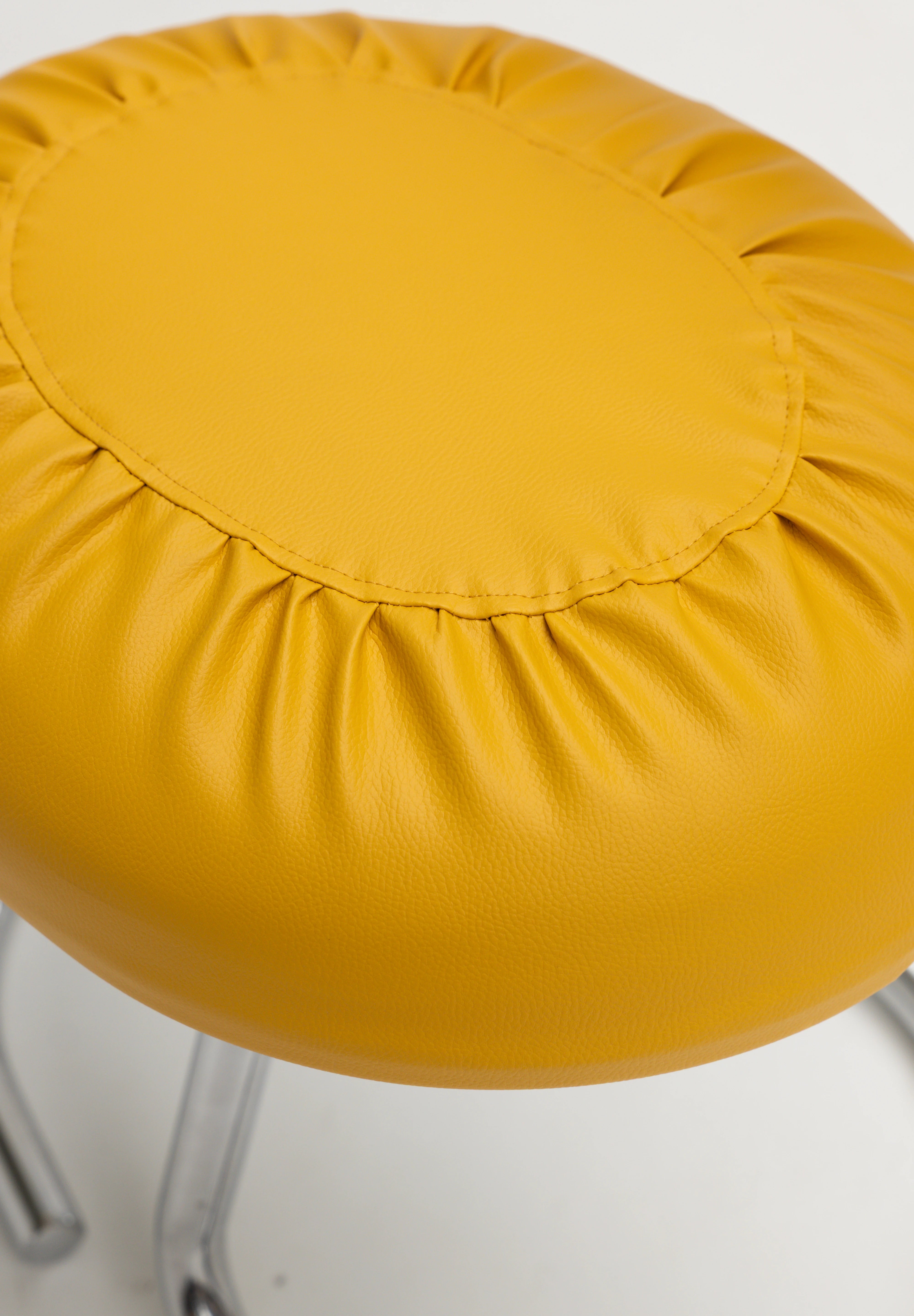 Set de 4 chaises Cobra par Giotto Stoppino jaune