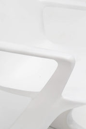 Chaises « Kangourou » blanches par Ernst Moeckl pour Horn