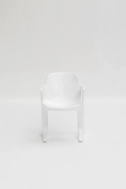 Chaises « Kangourou » blanches par Ernst Moeckl pour Horn