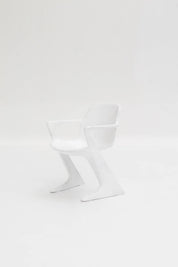 Chaises « Kangourou » blanches par Ernst Moeckl pour Horn