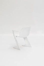 Chaises « Kangourou » blanches par Ernst Moeckl pour Horn