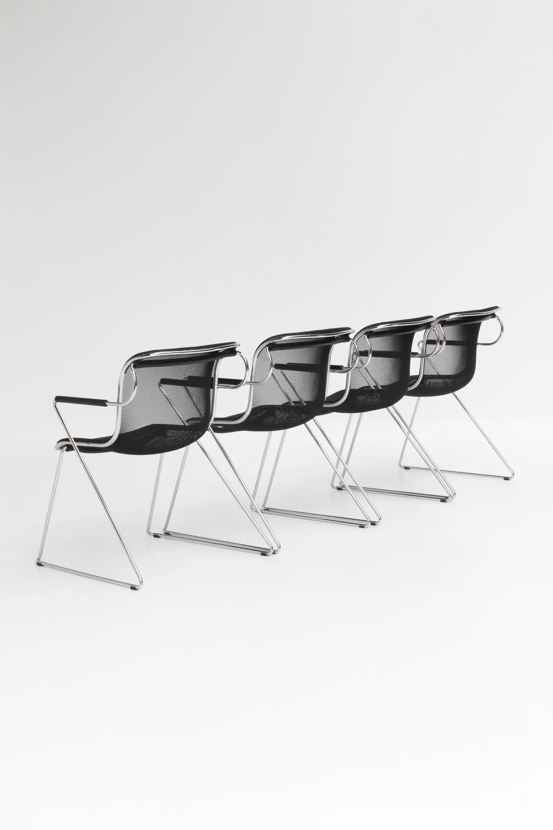 Set de 4 chaises "Penelope" par Charles Pollock pour Castelli