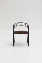 Ensemble de chaises postmodernes en tissu léopard