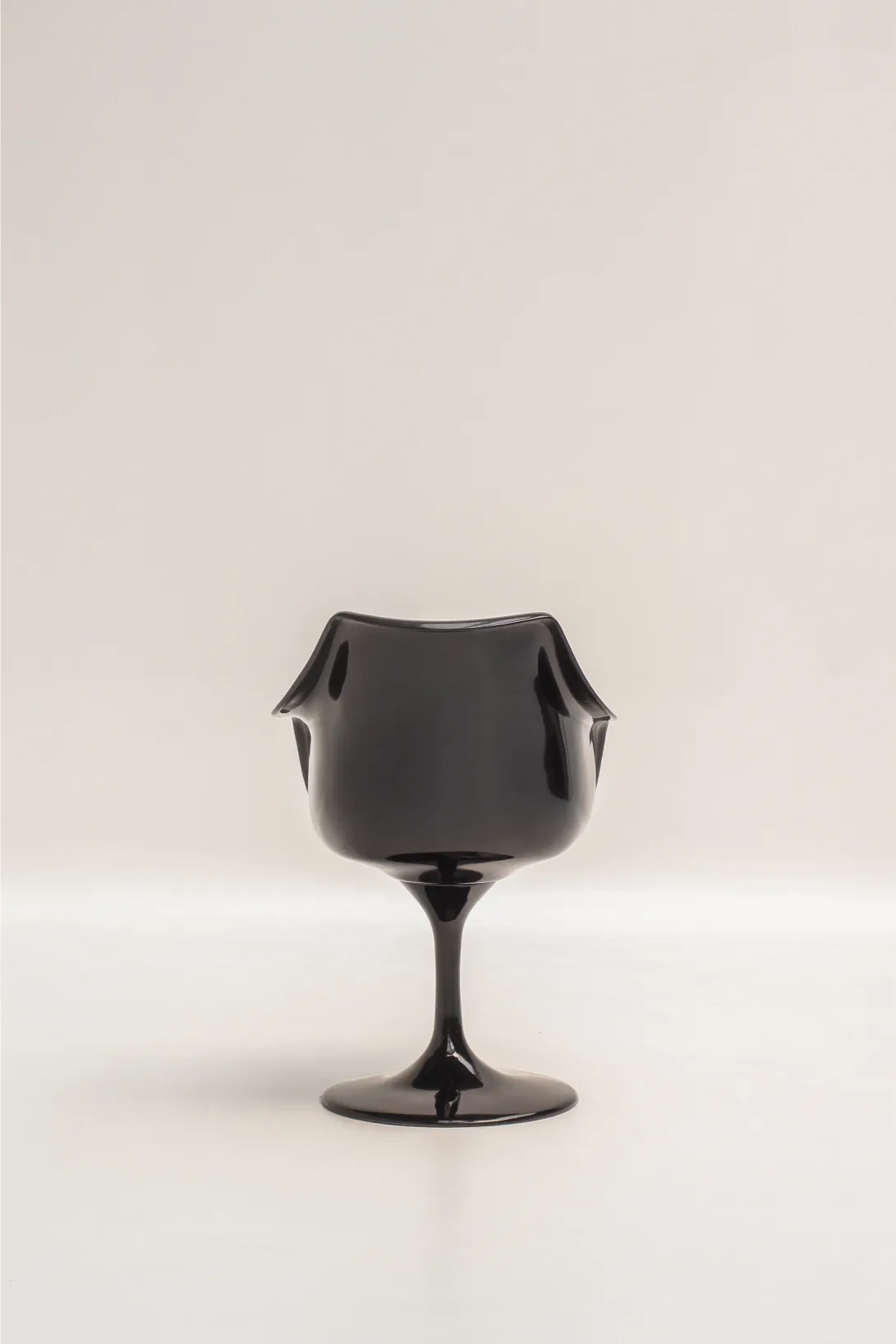 Set de 4 chaises Tulip noires et léopard