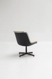 Fauteuil Executive blanc par Charles Pollock pour Knoll
