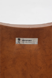 Fauteuil F510 en cuir caramel par Geoffrey Harcourt pour Artifort