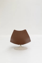 Fauteuil F510 en cuir caramel par Geoffrey Harcourt pour Artifort