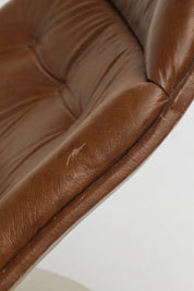 Fauteuil F510 en cuir caramel par Geoffrey Harcourt pour Artifort