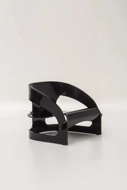 Fauteuil 4801 noir en plastique par Joe Colombo pour Kartell