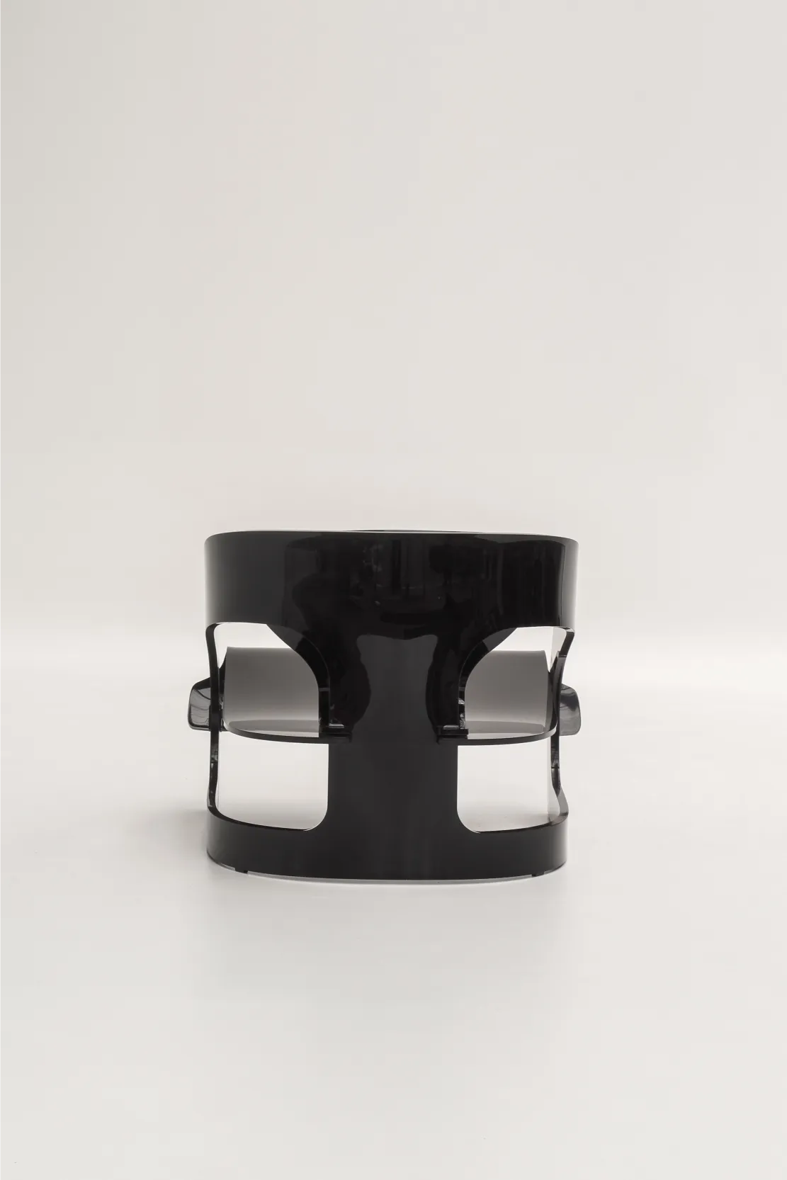 Fauteuil 4801 noir par Joe Colombo pour Kartell