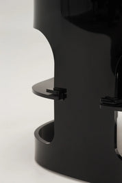 Fauteuil 4801 noir par Joe Colombo pour Kartell