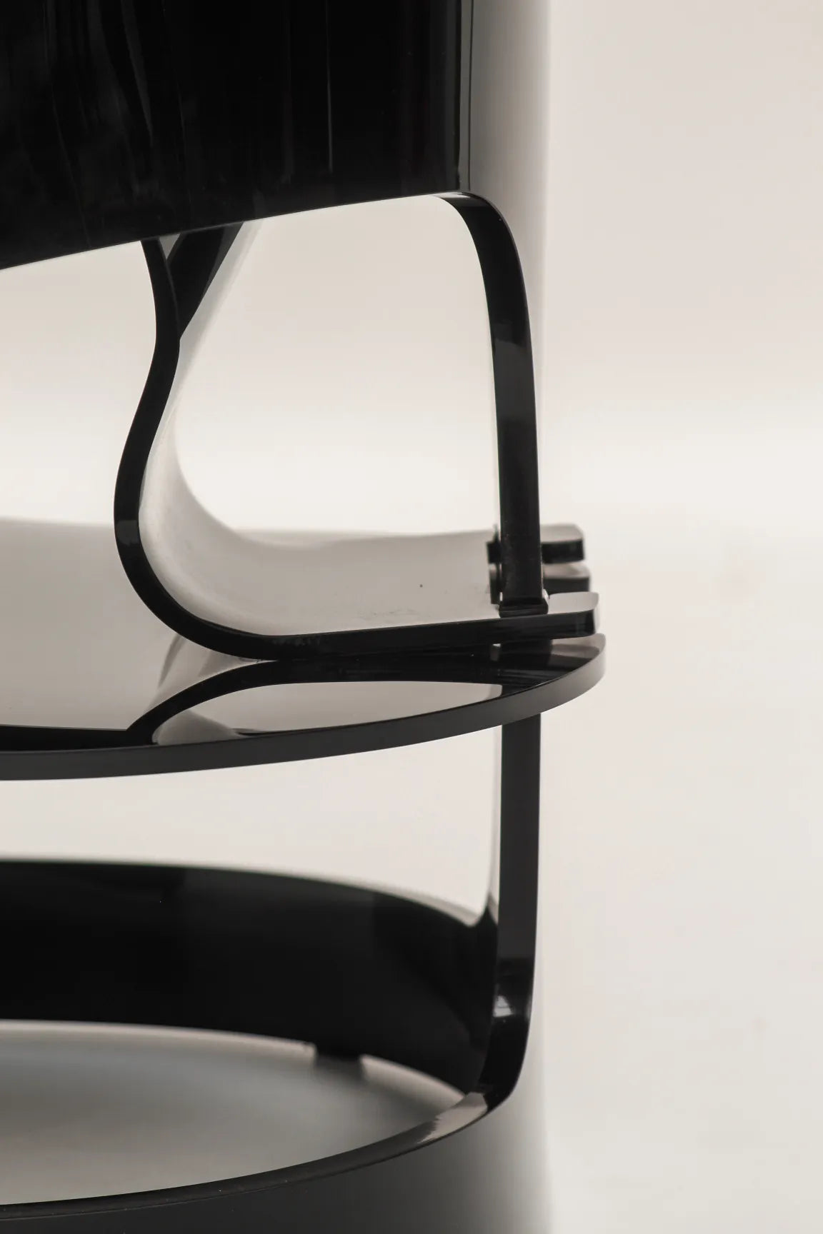 Fauteuil 4801 noir par Joe Colombo pour Kartell