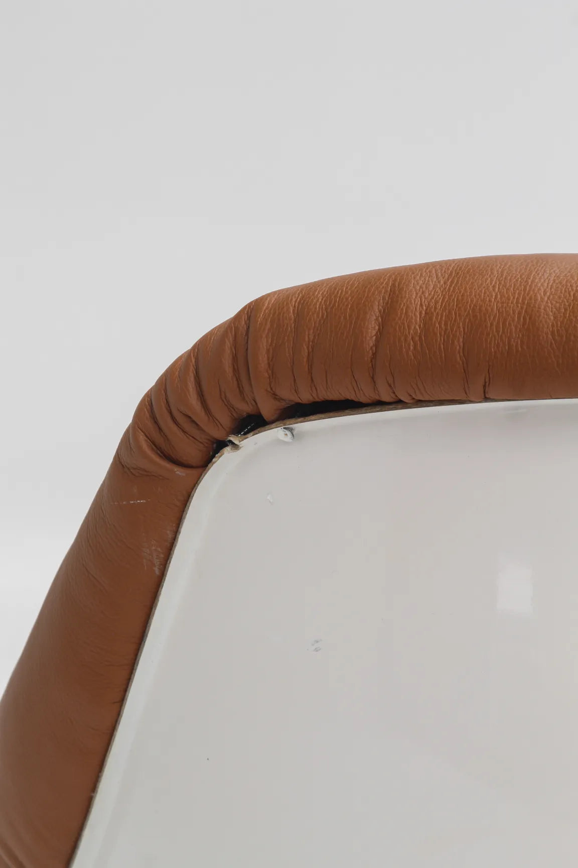 Fauteuil Rodica en cuir caramel par Mario Brunu pour Comfort, Italie