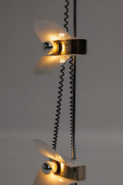 Lampadaire Space Age à trois feux, années 1970