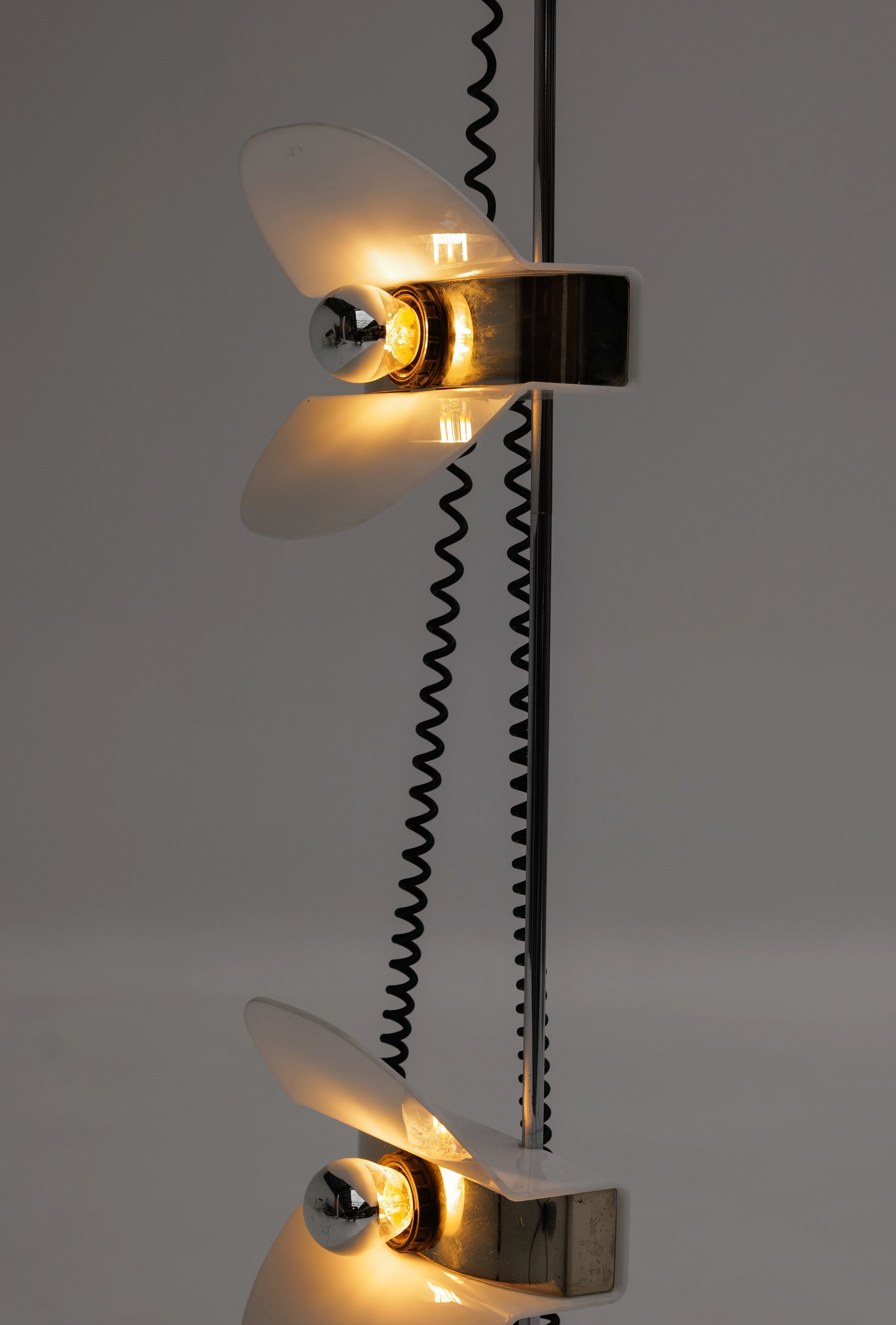 Lampadaire Space Age à trois feux, années 1970